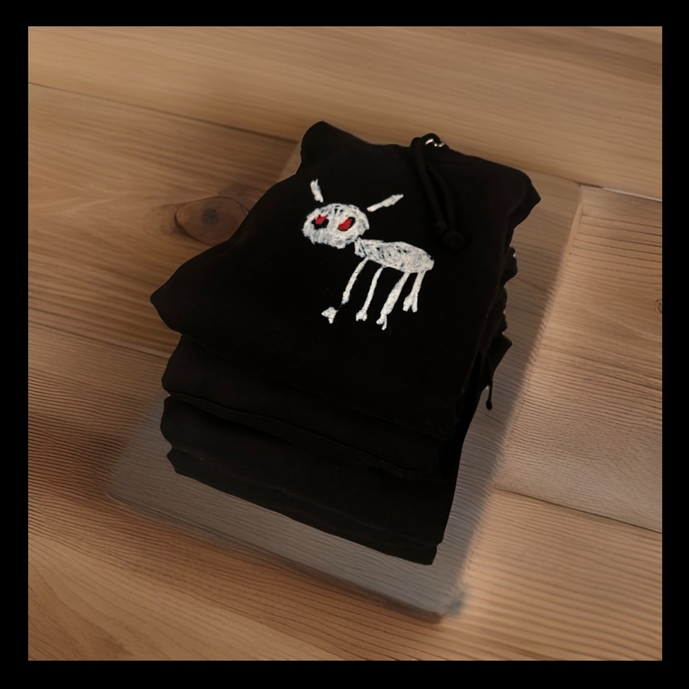 RARE-Drake For All the Dogs Hoodie Black/Red -Bundle of 8.